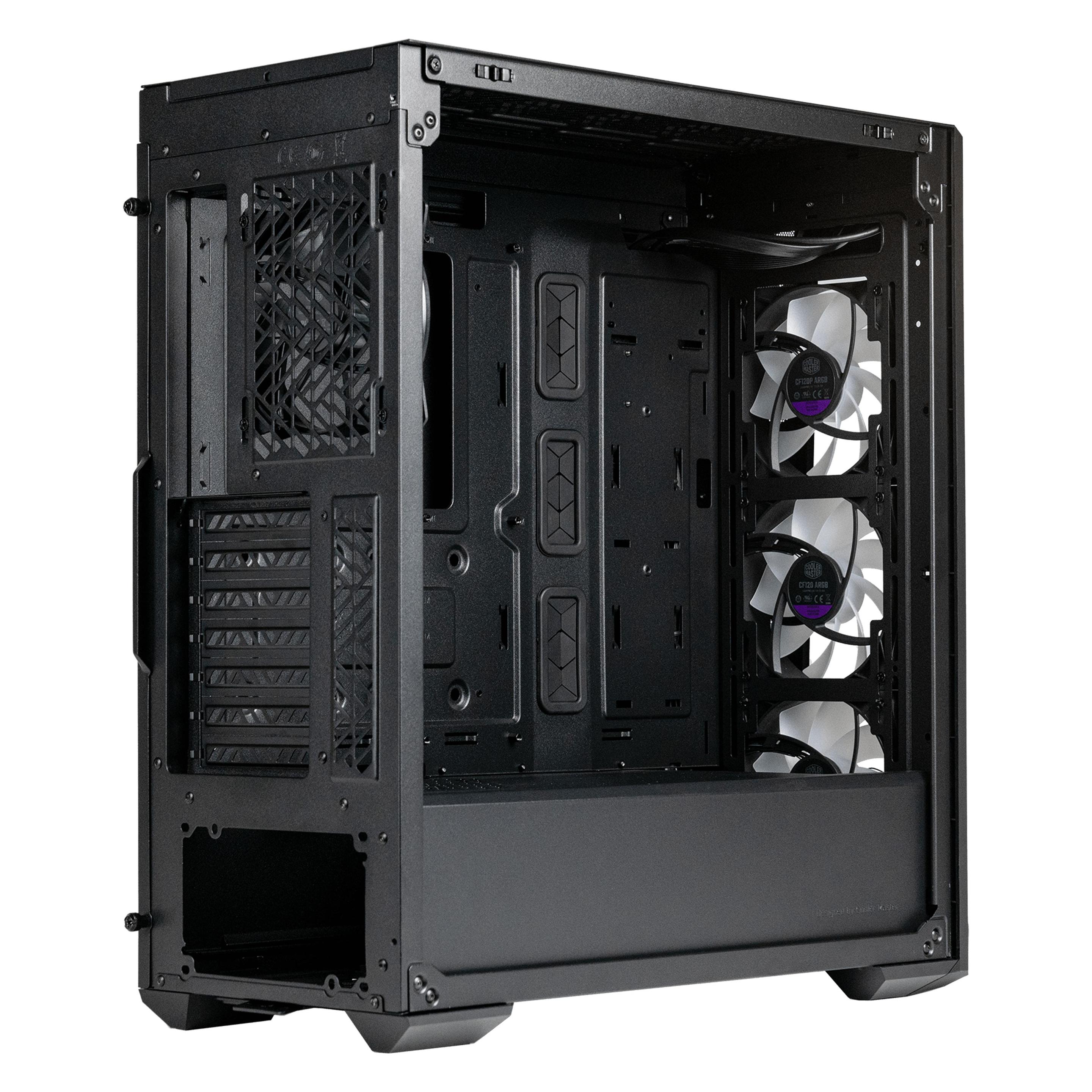 Cooler Master MasterBox 520 mit Glasfenster schwarz (ATX, E-ATX, Mini-ITX, SSI CEB) (MB520-KGNN-S01)