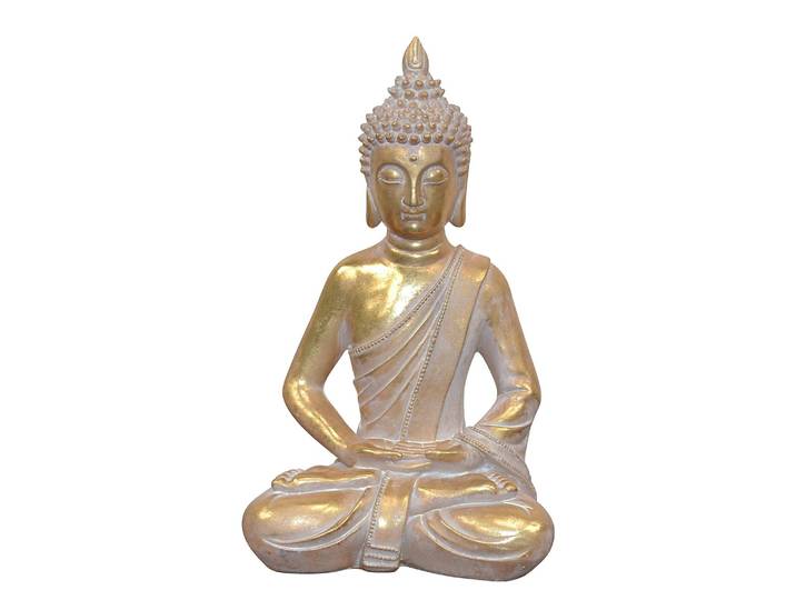 Standdekoration Buddha Meditation 19 x 31 x 12cm Gold
