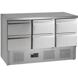 NORDCAP COOL-LINE Universalkühltisch KT 13 6Z, 400 Liter