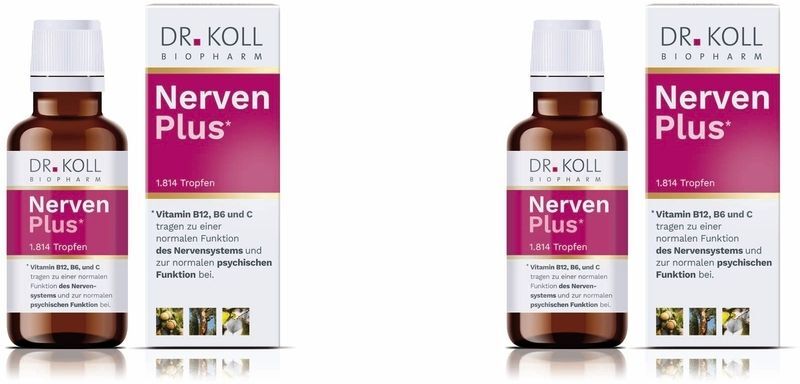 DR. KOLL Nerven Plus Dr.Koll Gemmo Kompl.Vit.B12 B6 Tropfen x2 2x50 ml