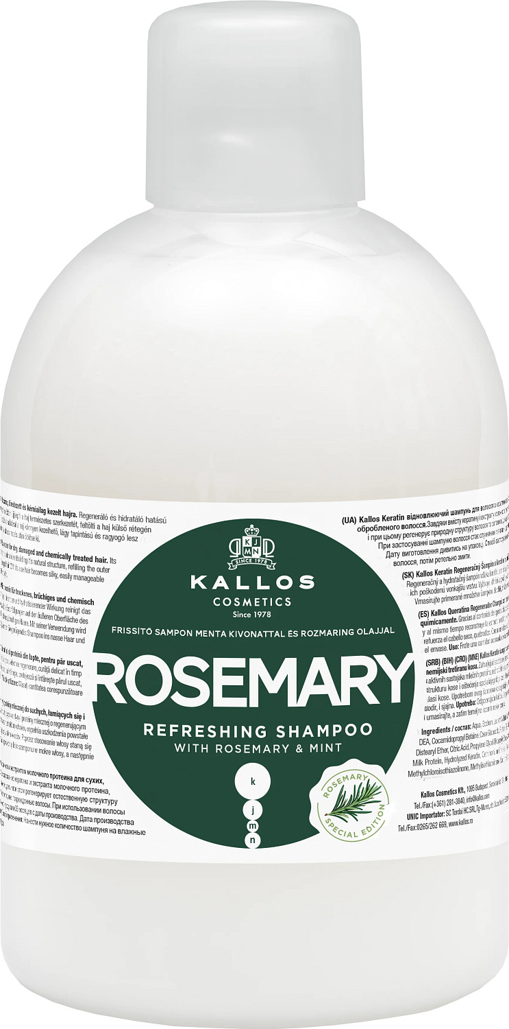 Kallos KJMN Rosemary Refreshing Shampoo 1000 ml KA-KJMN2222