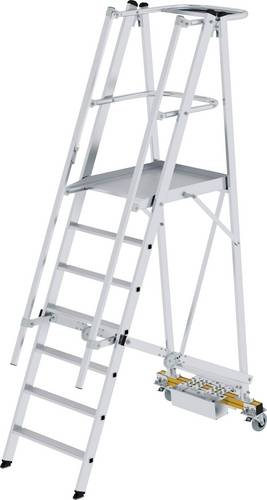 MUNK Günzburger Steigtechnik 52707 Aluminium Plattformleiter Montage mit Werkzeug Arbeitshöhe (max.): 3.6m
