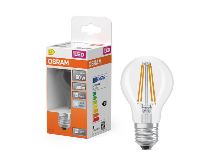 LED Birne A60 5,9W 840 fil E27 kw