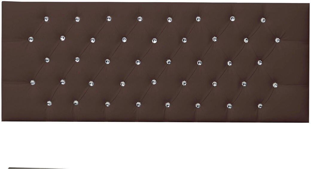 17 Stories Pamphilos Upholstered Headboard Brown Double (4'6)
