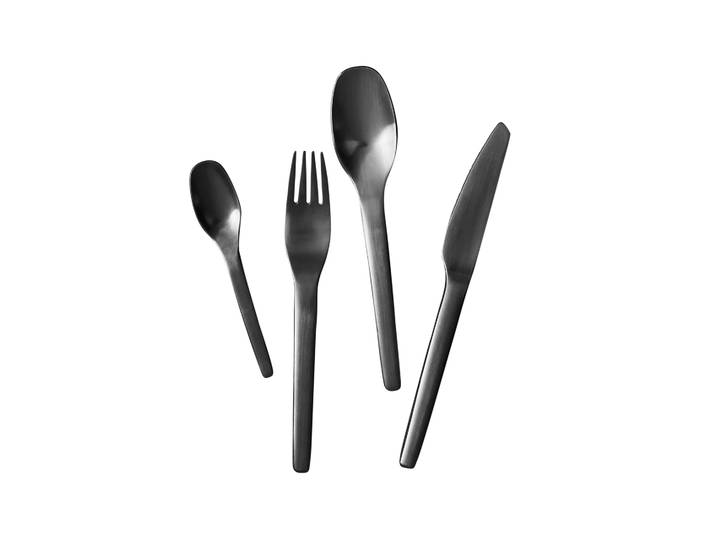Aida Couverts Enso 16 pièces noir mat
