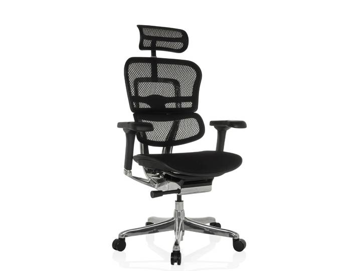 ERGOHUMAN GEN2 Netzstoff / Stoff - Luxus Chefsessel Schwarz