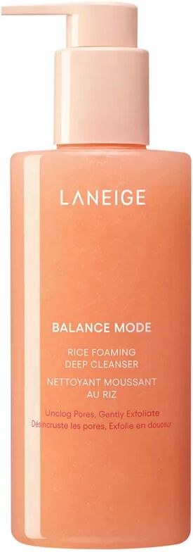 LANEIGE - Balance Mode Rice Foaming Deep Cleanser - Schaumreiniger für fettige Haut, 250 ml
