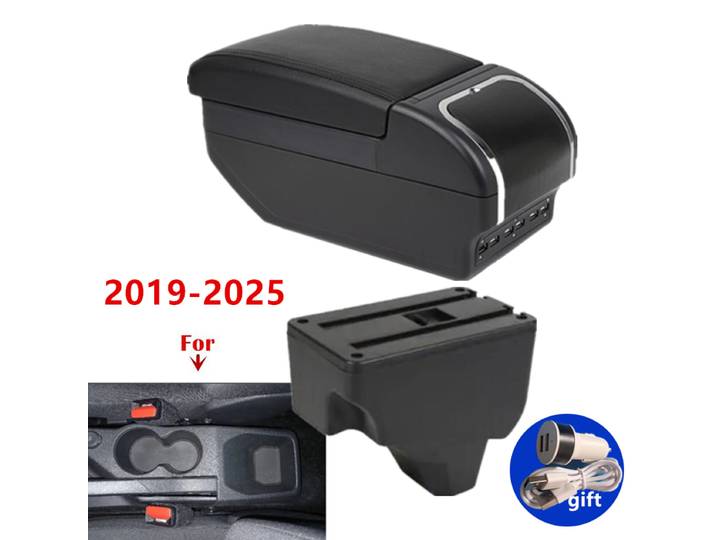 Pour Peugeot 208, boîte d'accoudoir 2019-2025, pour Peugeot 2008, boîte d'accoudoir de voiture, boîte de rangement, accessoires de voiture d'après-vente dédiés à l'intérieur