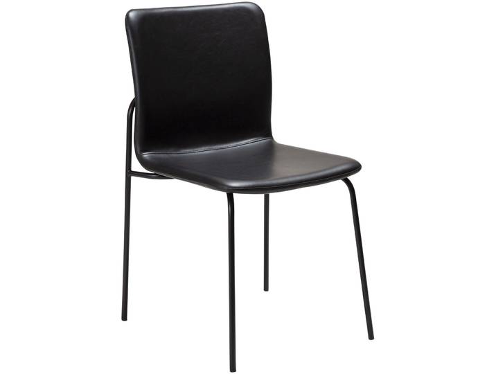 DAN-FORM Stuhl 2er-Set Woof black Kunstleder
