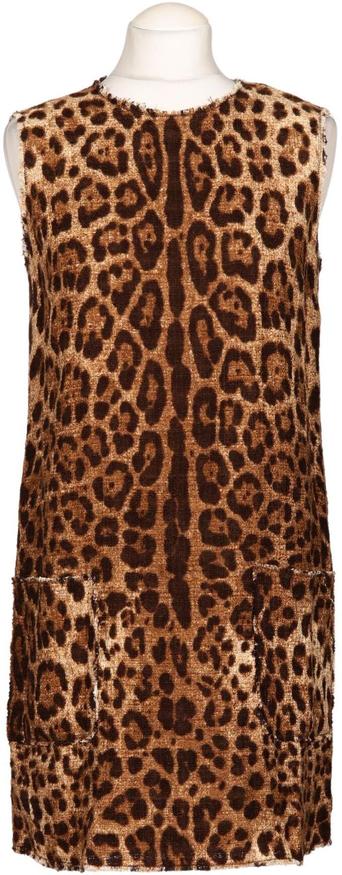 Dolce&Gabbana Damen Kleid, Braun, Gr. EU 38 (IT 44), Viskose / Baumwolle / Seide / Elasthan - Second Hand