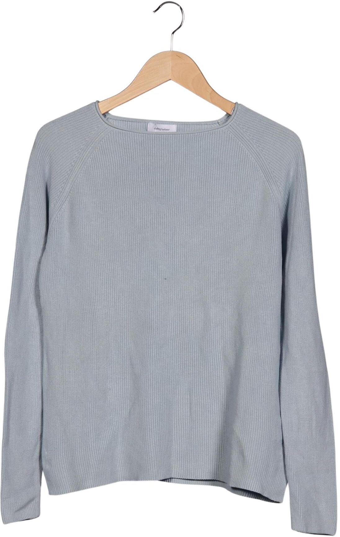darling harbour Damen Pullover, Hellblau, Gr. L, Baumwolle - Second Hand