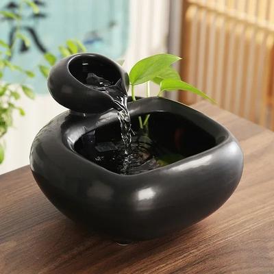 Uplifted Finds Chinese Style Ceramic Water Ornament Desktop Decoration For Living Room Tea Table Or Office a
