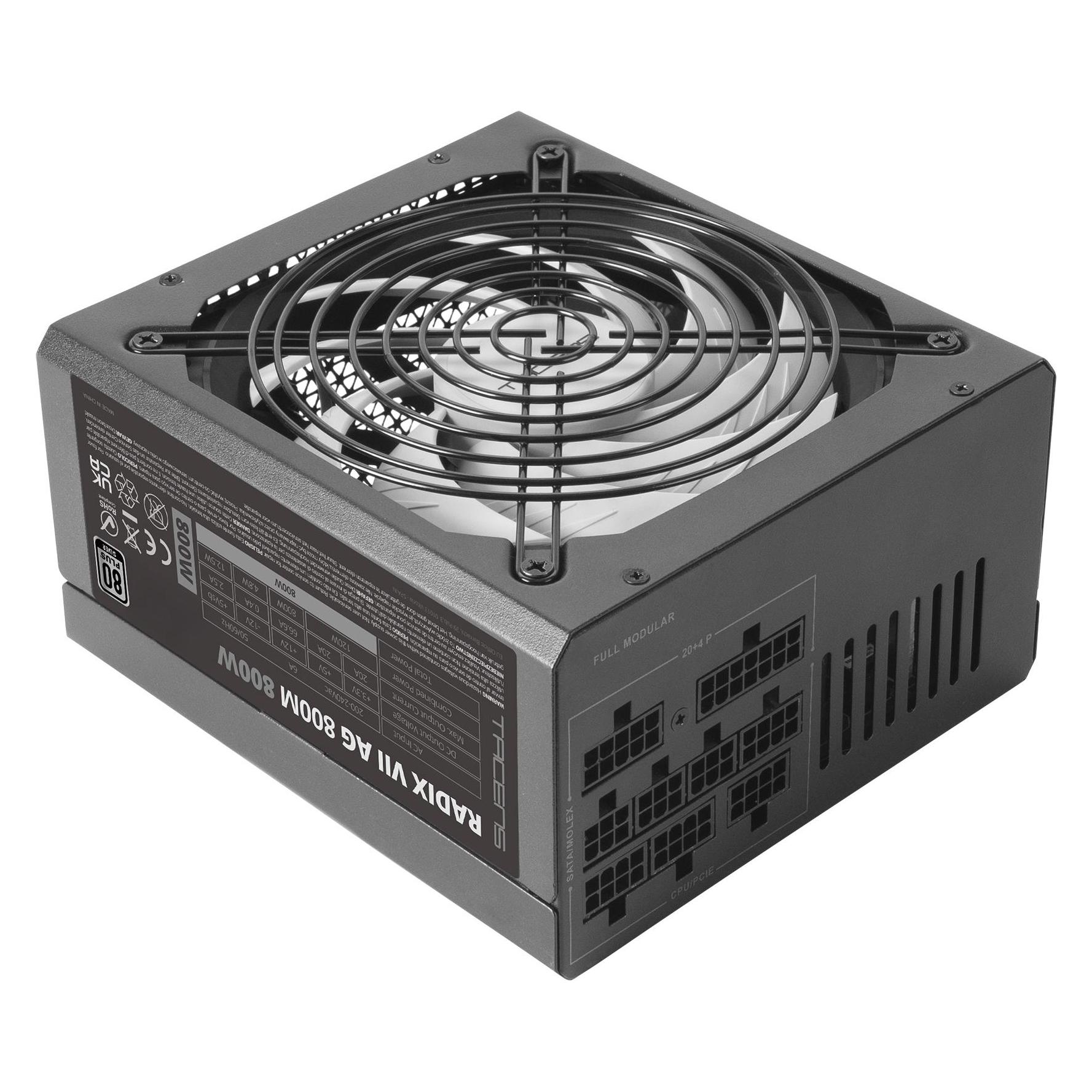 Tacens Alimentation ATX Radix VII AG M - 800W (Noir) (800 W) (1RVIIAG800M)