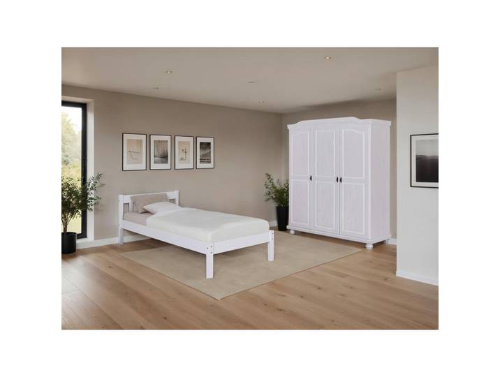 Mid.you Einzelzimmer, Weiß, Holz, Kiefer, massiv, Schlafzimmer, Komplette Schlafzimmer und Serien, Schlafzimmerserien