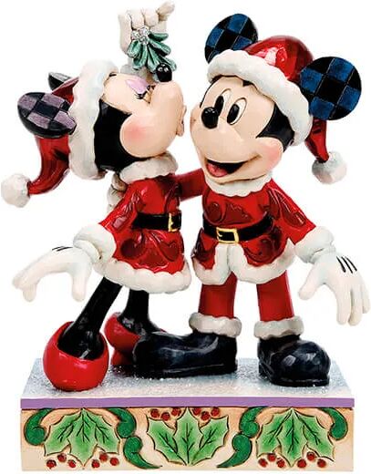 Disney Traditions by Jim Shore Mickey & Minnie Mistletoe Christmas Figurine