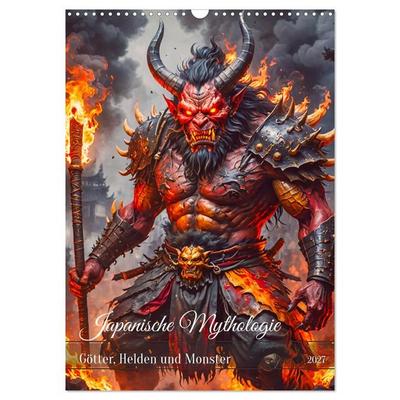 Japanische Mythologie - Götter, Helden und Monster (Wandkalender 2027 DIN A3 hoch), CALVENDO Monatskalender