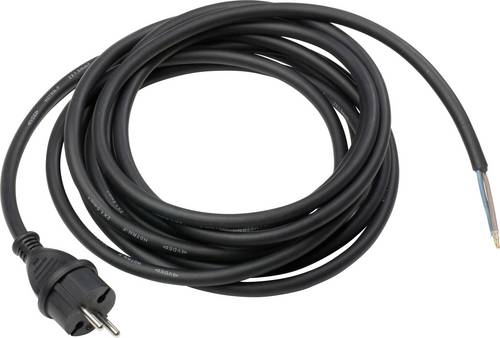AS Schwabe 70532 Strom Anschlusskabel Schwarz 3.00 m