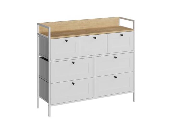 Vicco Kommode Belaro , Weiß 98 x 85 cm mit 7 Schubladen, zur Aufbewahrung von Kleidung und Alltagsgegenständen