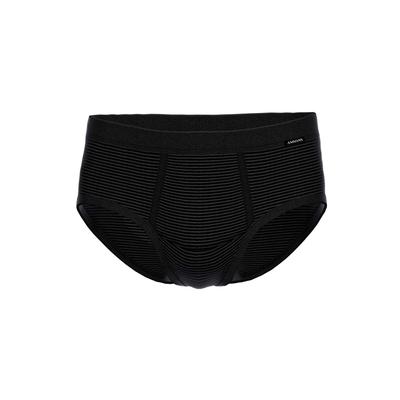 Slip AMMANN "Slip Jeans Slip 1er Pack", Herren, Gr. XL, grau (anthrazit), Obermaterial: 75% Baumwolle CO. 25% Polyester PES., Unterhosen Slip