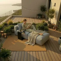 Home Deluxe Outdoor Sofa ALAZIA - Hellgrau