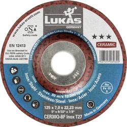 LUKAS-ERZETT AS008322V9802 T27 125x7,0x22,23 Schruppscheibe Durchmesser 125 mm Bohrungs-Ø 22.23 mm Edelstahl 10 St.