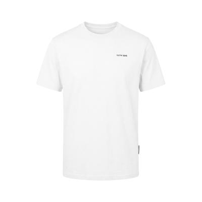T-Shirt KLEINIGKEIT "Kleinigkeit Görls Easyfit Shört Tutto bene", Damen, Gr. L, weiß, 100% Baumwolle, unifarben, normal, Rundhals, Shirts T-Shirt
