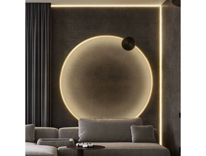 Lampes murales Led en forme de cercle Simple, décoration moderne pour salon, chambre à coucher, chevet, allée, couloir, luminaire d'intérieur