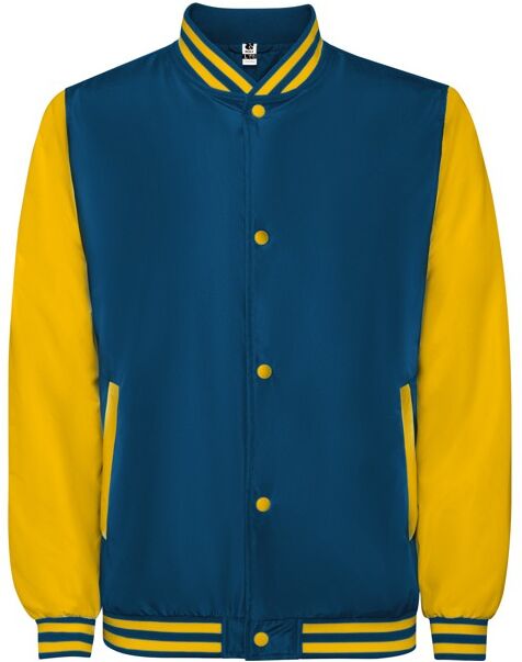 Veste bicolore personnalisée légèrement rembourrée California XXXL AZUL COBALTO/AMARILLO GOLDEN