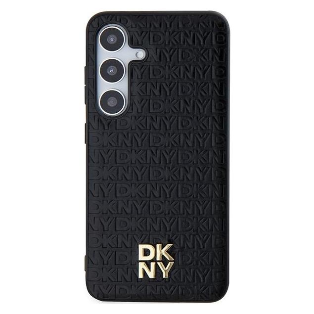 DKNY DKHMSPSHRPSK S921 czarny/black hardcase Leather Pattern Metal Logo MagSafe (Samsung Galaxy S24) (1714462325)