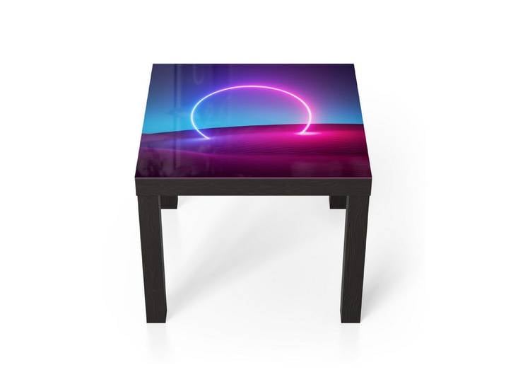 DEQORI Couchtisch 'Surreale Oase', Glas Beistelltisch Glastisch modern