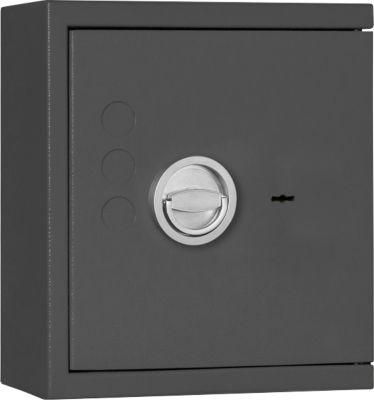 Format Schlüsseltresor STL 24, B 360 x T 170 x H 405 mm, 5 Liter, graphitgrau