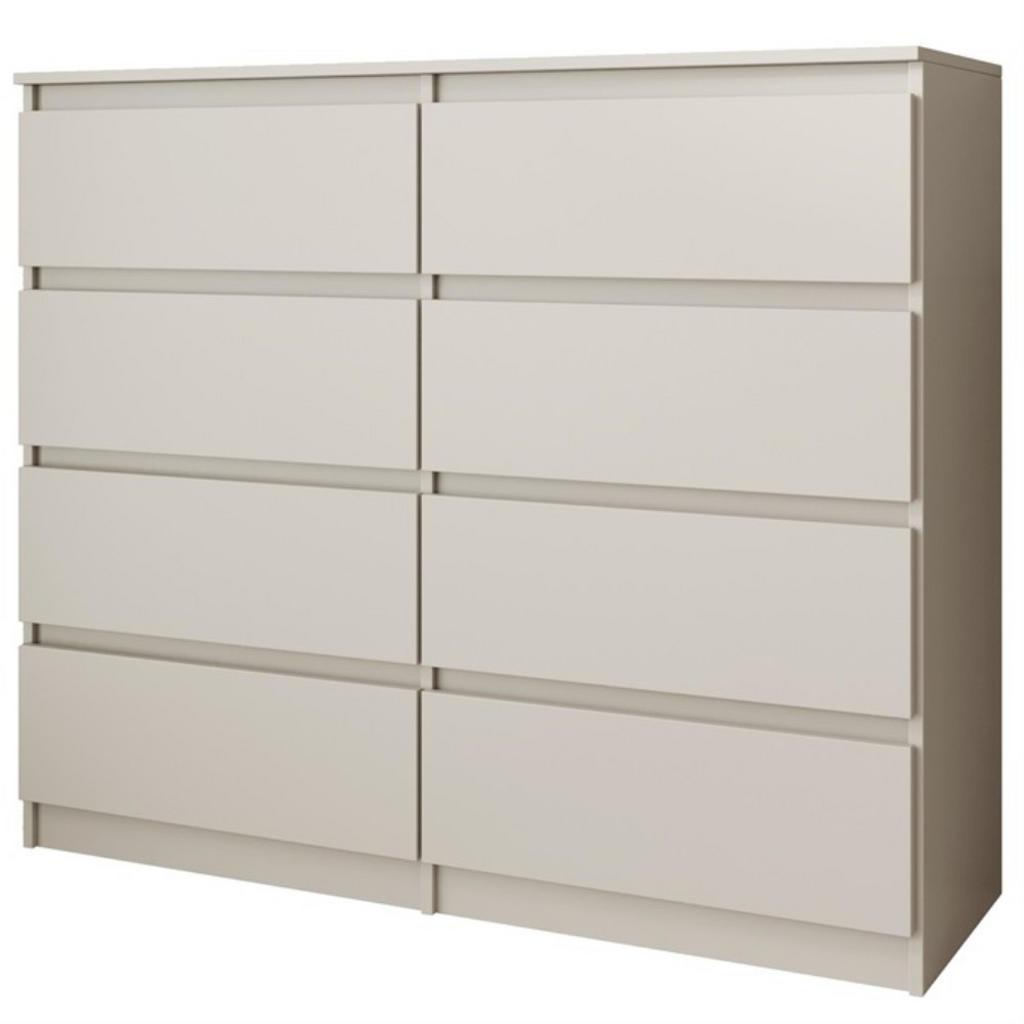 Beautysofa Kommode, Kaschmir, Holzwerkstoff, 8 Schubladen, 100x97x40 cm, Wohnzimmer, Kommoden & Sideboards, Kommoden
