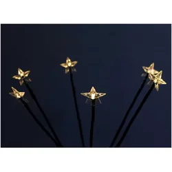 Mojawo, Weihnachtsbeleuchtung, 12er Set LED-Gartenleuchtstäbe Weihnachtsbeleuchtung mit 72 Sternen