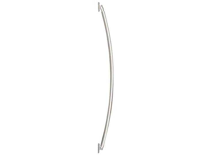 WENKO Bogenförmige Teleskop-Duschstange, ausziehbare Duschvorhangstange zum Bohren, extra stabil mit Ø 2,5 cm, aus rostfreiem & langlebigem Aluminium, 110-200 cm, Chrom