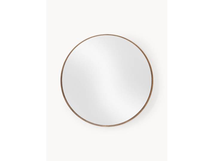 Miroir mural rond avec cadre en chêne Avery