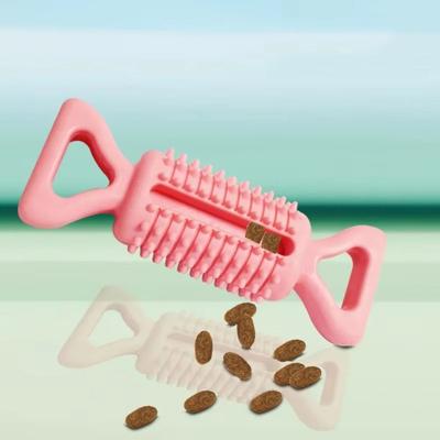 Uplift Picks ChewPlay Rubber Dog Chew Toy Ball For Teeth Cleaning And Training candy Chew Pink 9 Cm