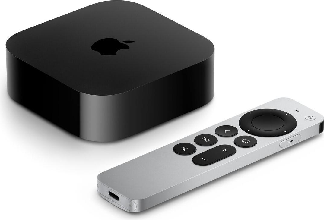Apple TV 4K, Apple, A15, 128 GB, AVC, H.264, HEVC, M4V, MP4, MPEG4, AAC, AC3, AIFF, EAC3, FLAC, HE-AAC, MP3, MP3 VBR, WAV, GIF, HEIF, JPEG, TIFF