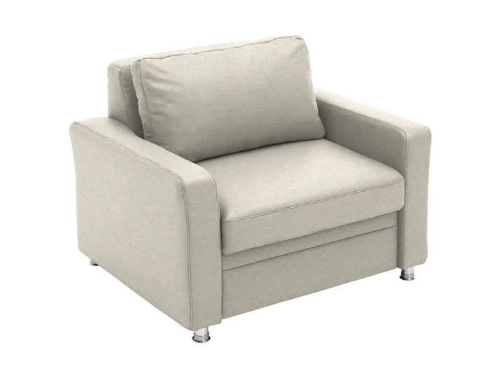 Beldomo Style Schlafsessel, Naturfarben, Metall, 116x90x100 cm, Stoffauswahl, Wohnzimmer, Sofas & Couches, Schlafsofas, Schlafsessel