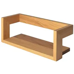 Wandregal Lin Mogunto Eiche geölt braun, Designer Marcus Hofbauer, 40x15x15 cm
