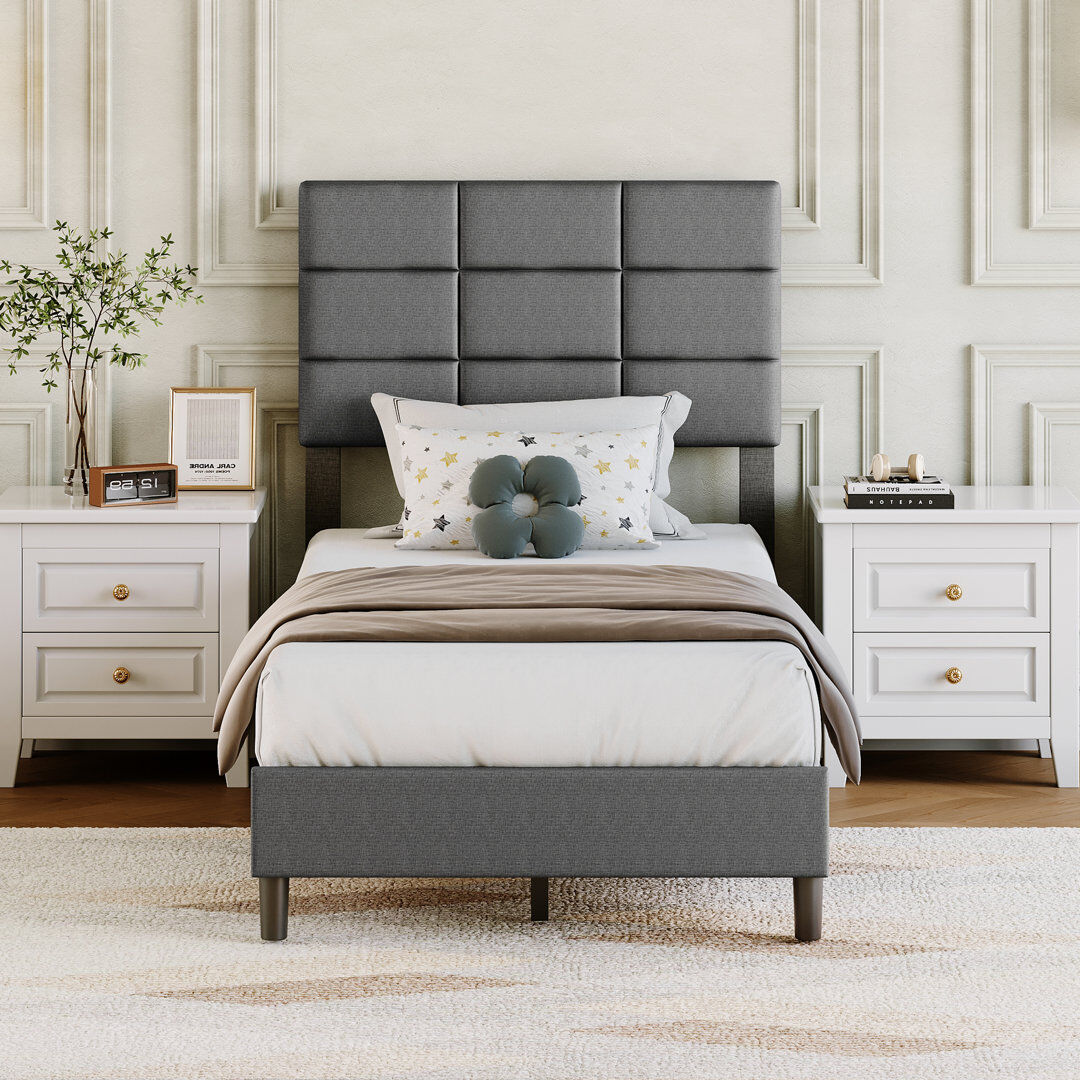 London Boutique Bed Dark gray Single (3')