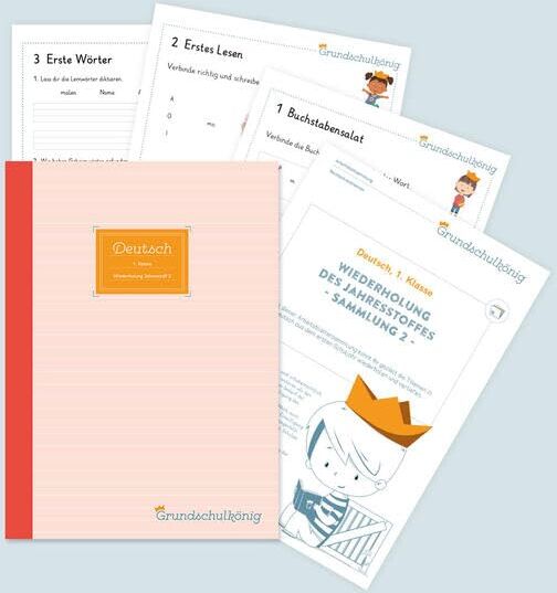 Grundschule - Deutsch, 1. Klasse: Wiederholung des Jahresstoffs - Teil 2: Deutsch, 1. Klasse, Arbeitsblättersammlung mit Lösungen - Preis vom 30.09.2026 22:30:23 h