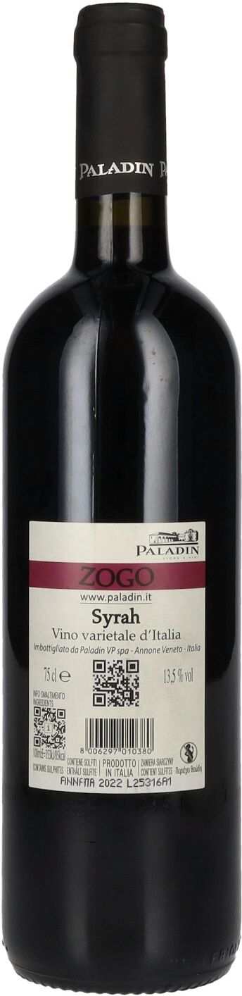 Paladin ZOGO Syrah 2022 13,5% Vol. 0,75l