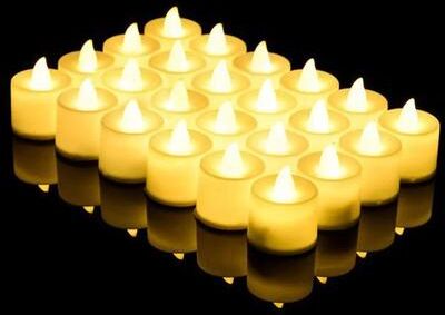 Uplift Treasures LED Flameless Flickering Tealight Candles For Home Decor style a 9 4pcs