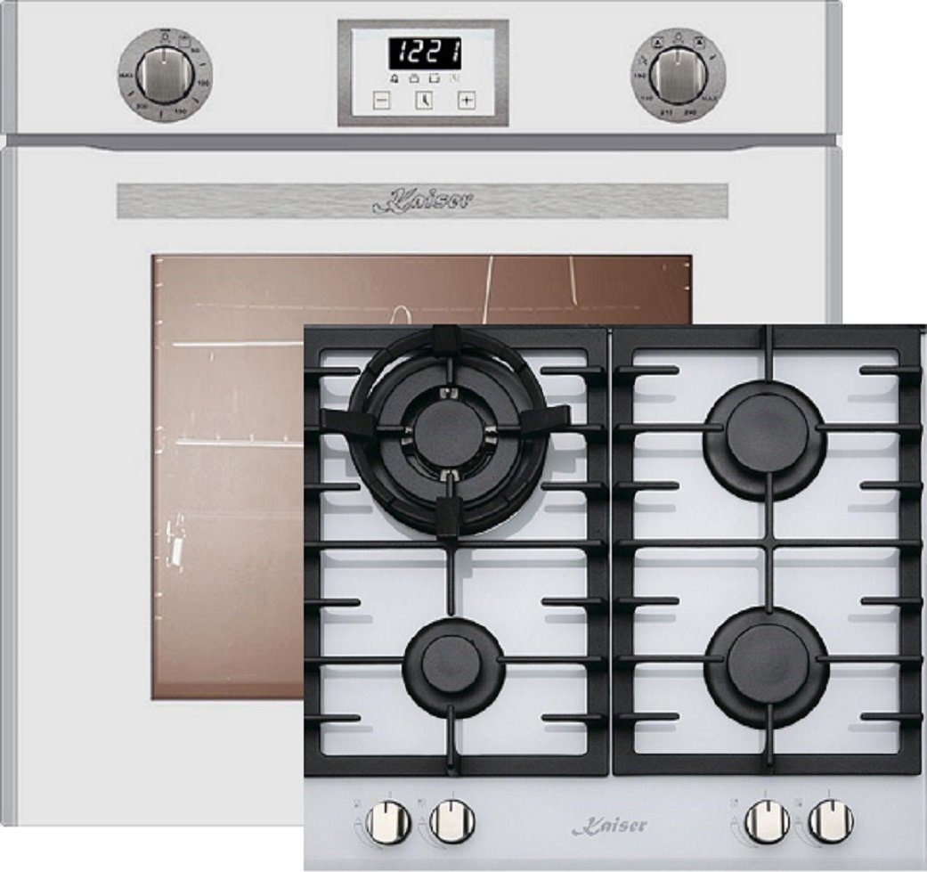 Herd Set/ Kaiser EG 6374 w/ Einbaubackofen + KCG 6380 W Gaskochfeld