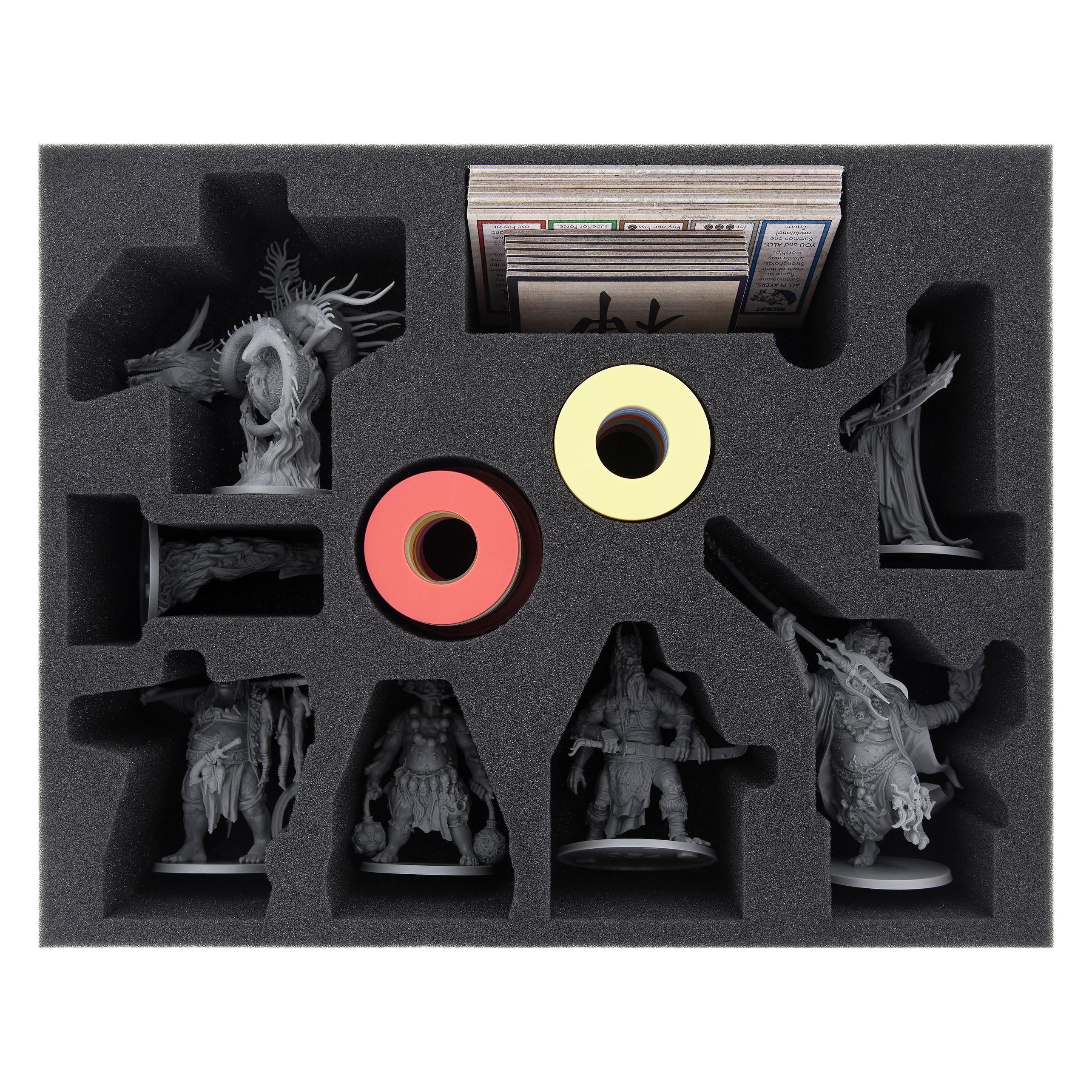 Feldherr FSMECU075BO - 75 mm Schaumstoffeinlage mit 10 Fächern für Rising Sun - grosse Figur (Schaumstoff) (FSMECU075BO)