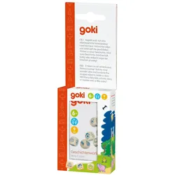 Goki Geschichtenwürfel in Blechdose (Deutsch, Englisch, Französisch, Italienisch)