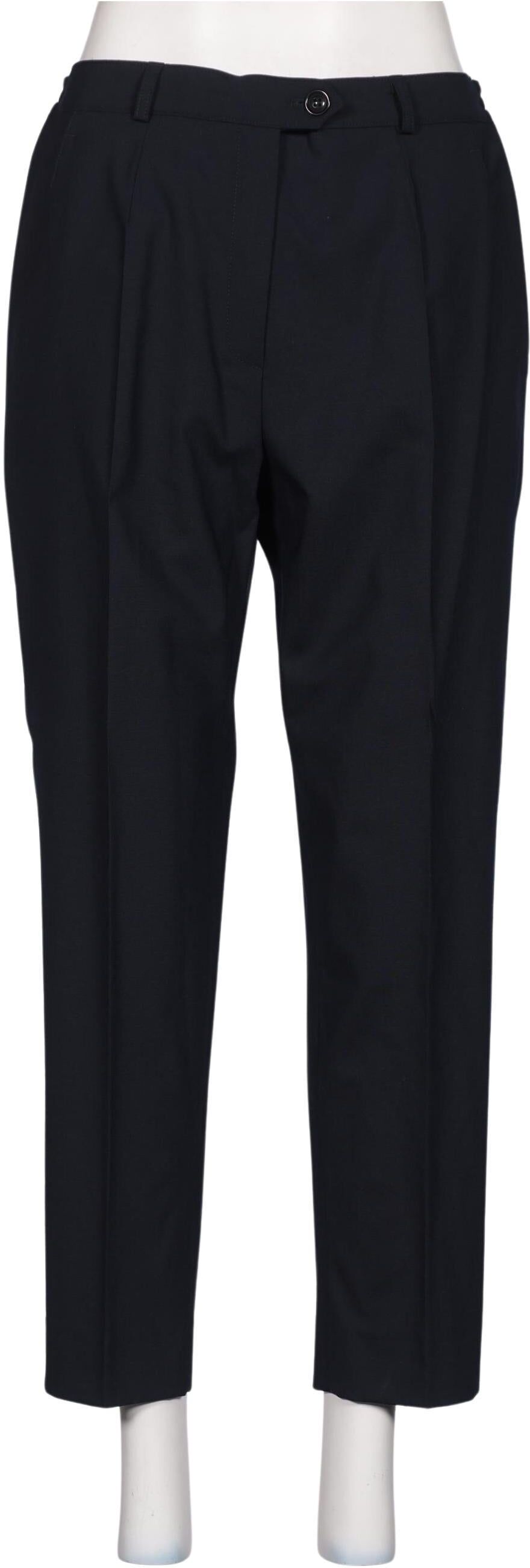 Atelier Goldner Schnitt Damen Stoffhose, Marineblau, Gr. W30, Schurwolle / Elasthan / Synthetik - Second Hand