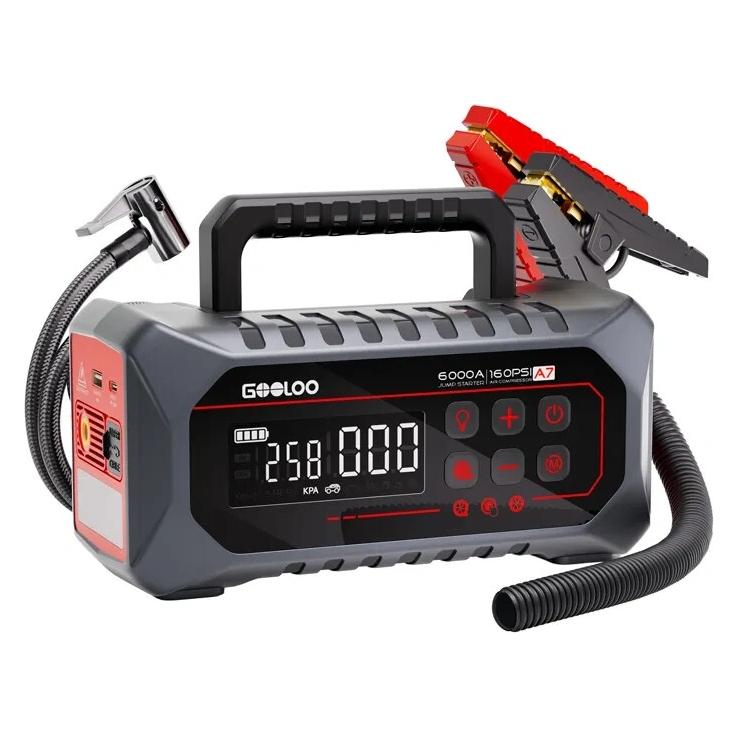 Gooloo A7 Jump-Starter/Luft-Kompressor (6000 A) (66463640)