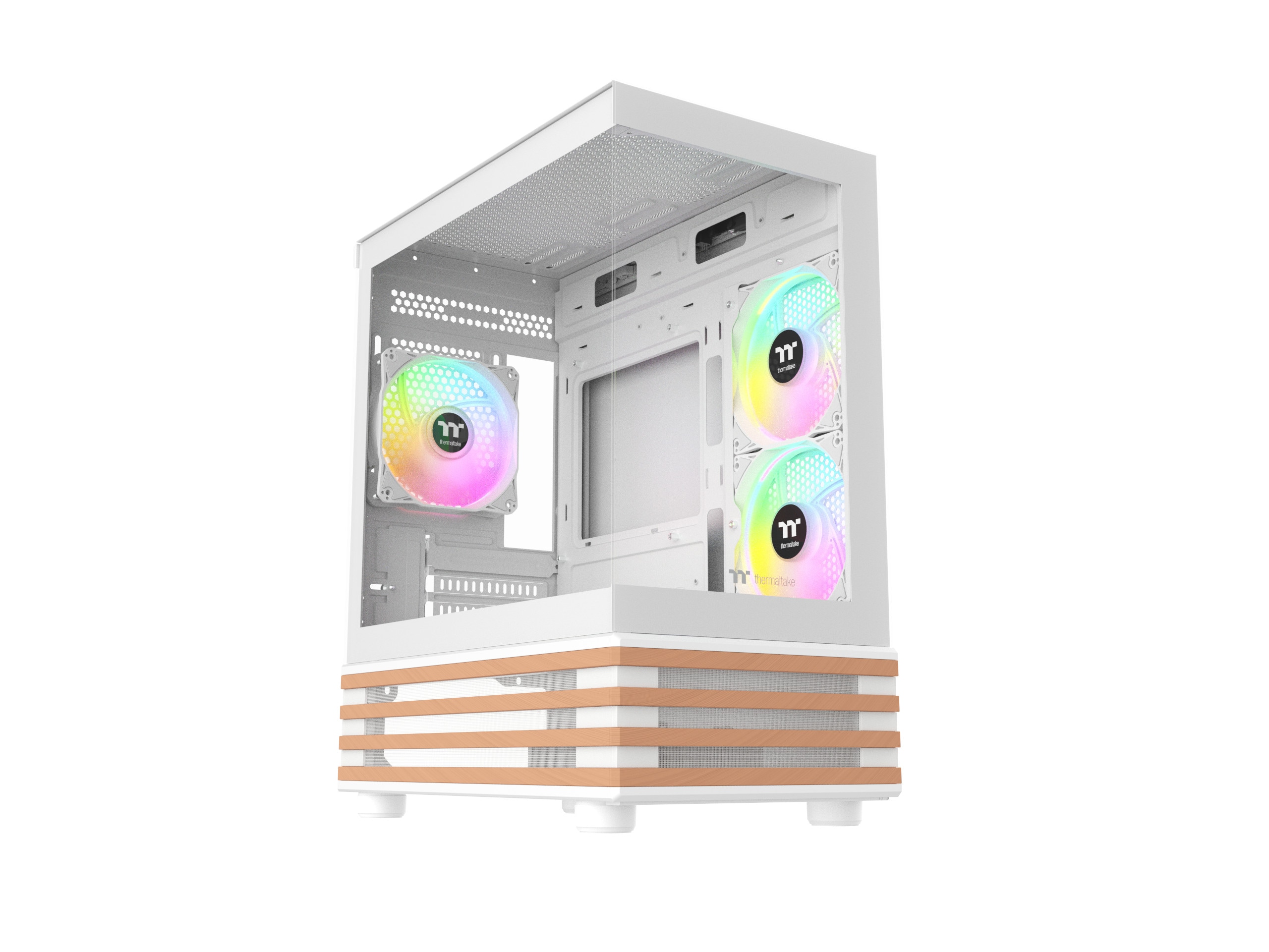 Thermaltake View 170 Gaming PC Gehäuse Mini-Tower Snow White Seitenfenster