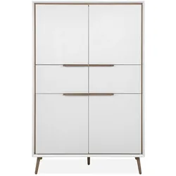 HIGHBOARD mit 4 Türen und 2 Schubladen - Arona - 90/38/140 cm